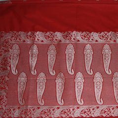 4431 Art silk benarasi chilli red saree with jari