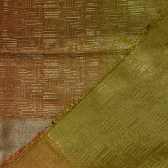 4450 Art silk benarasi yellow & orange saree with jari