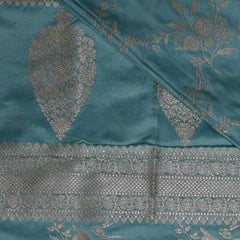 4465 Art silk benarasi pastel blue saree with jari