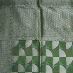 4480 benaras silk leaf green saree with jari work