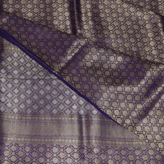 4492 benaras silk purple saree with full jari work