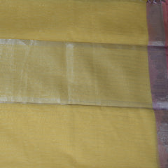 4496 benaras super net lemon yellow saree with jari boarder