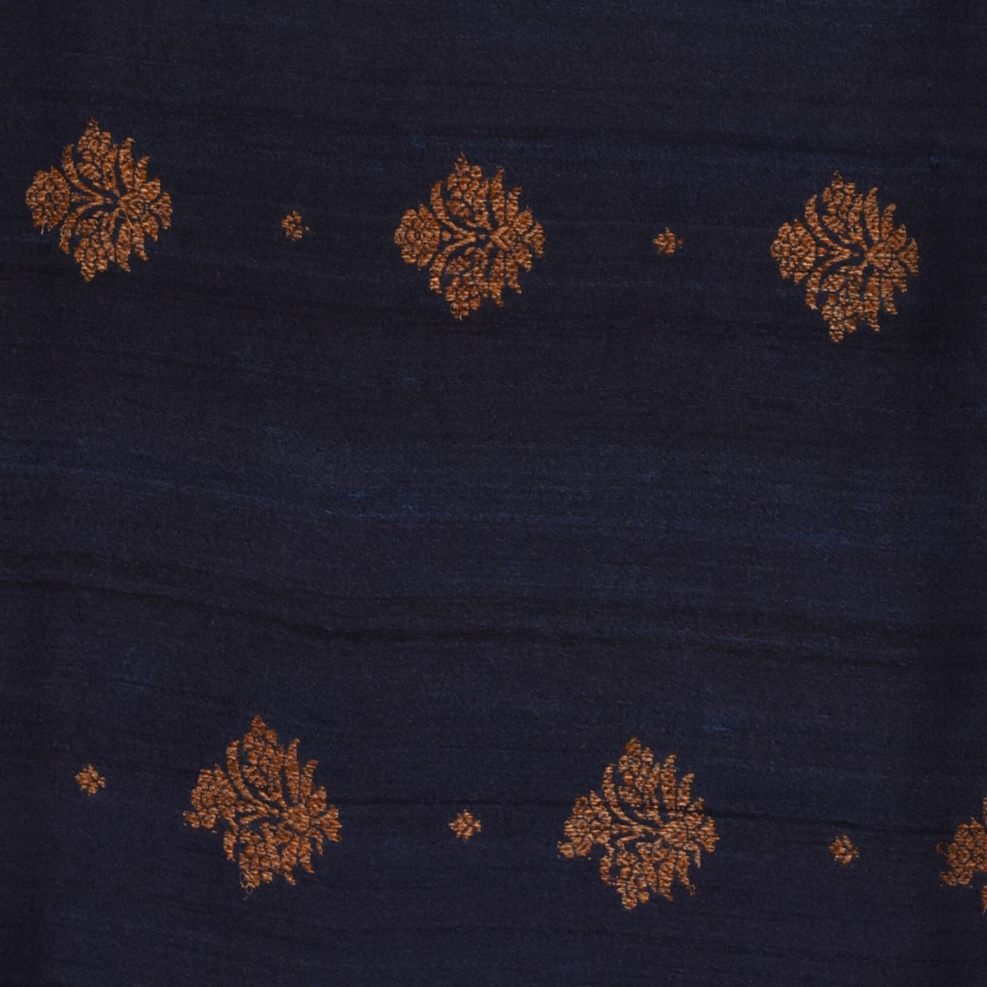 Benarasi tussar georgette navy blue saree with thread work boarder