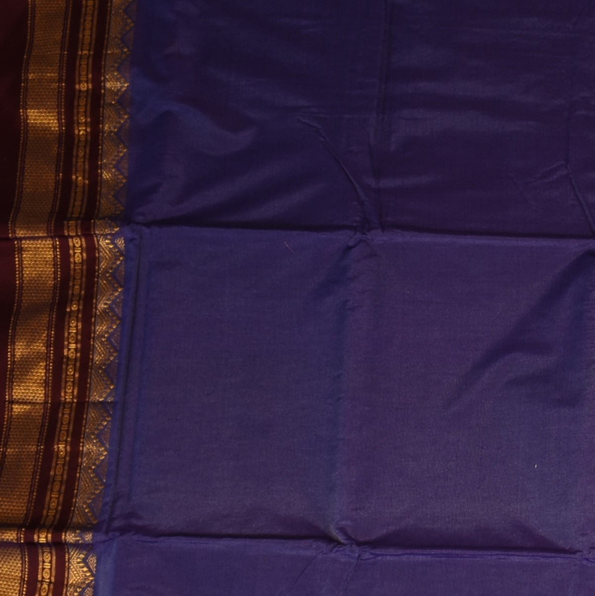 Ilkal Cotton Silk Royal Purple Saree with Blouse