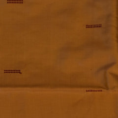 Kanchivaram silk Bronze Orange Saree with Blouse