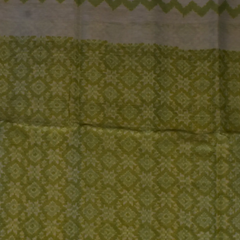 Pochampally ikkat Olive Drab Saree with Blouse