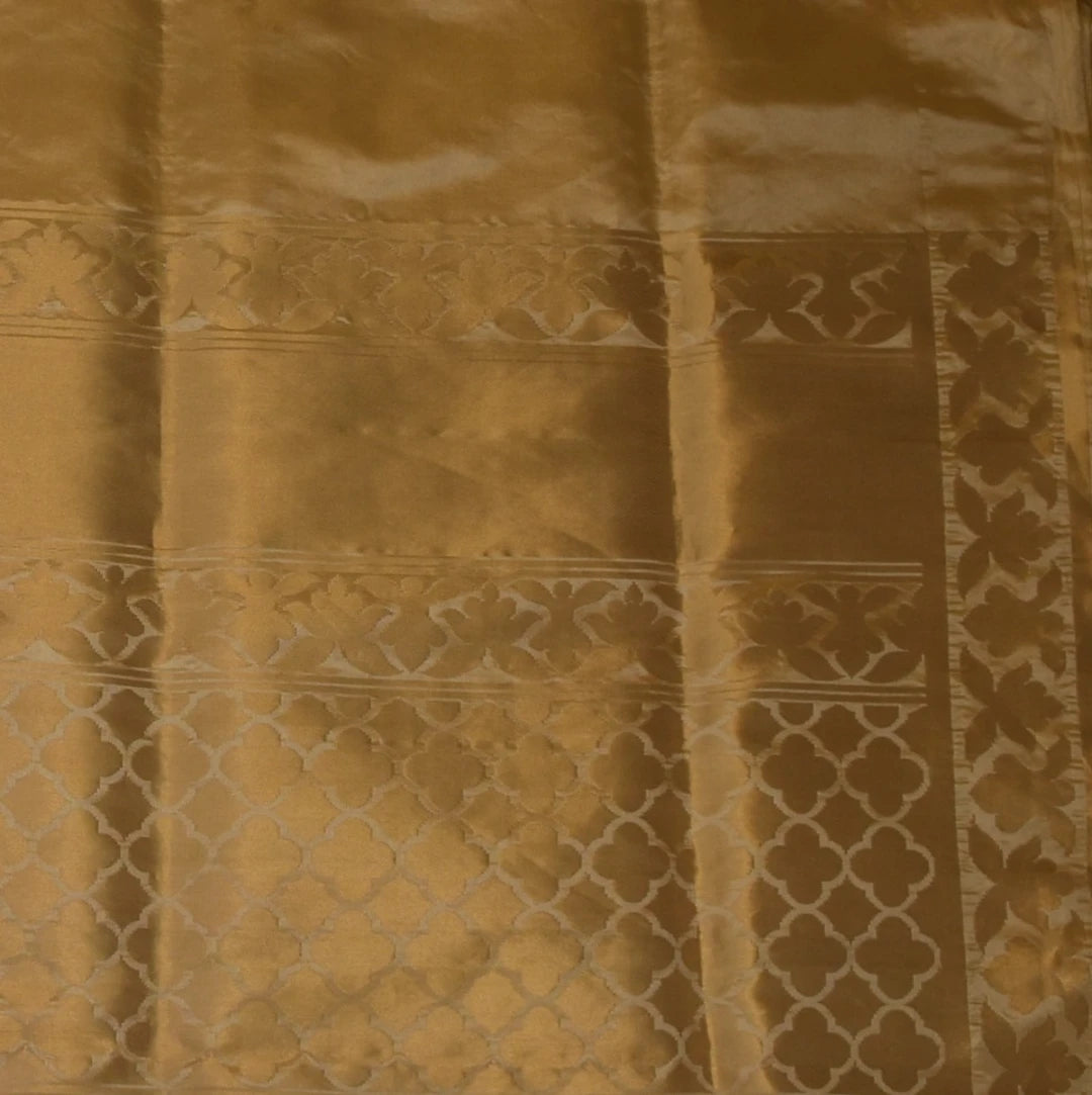 Banarasi Cream Saree with Blouse