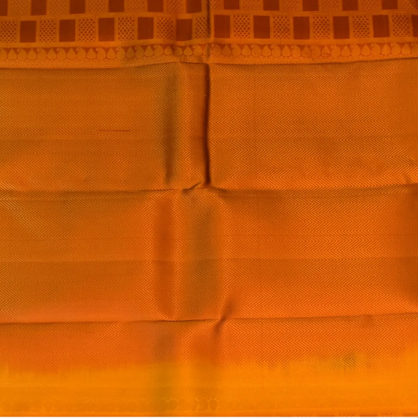 Kanchipuram Silk Copper Saree with Blouse