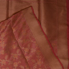 Banarasi Peach Saree Jaal Design with Blouse