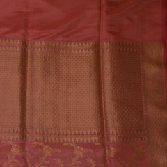 Banarasi Peach Saree Jaal Design with Blouse
