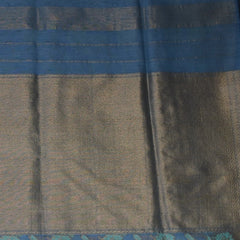Banarasi Aqua Blue Jari Boarder with Blouse