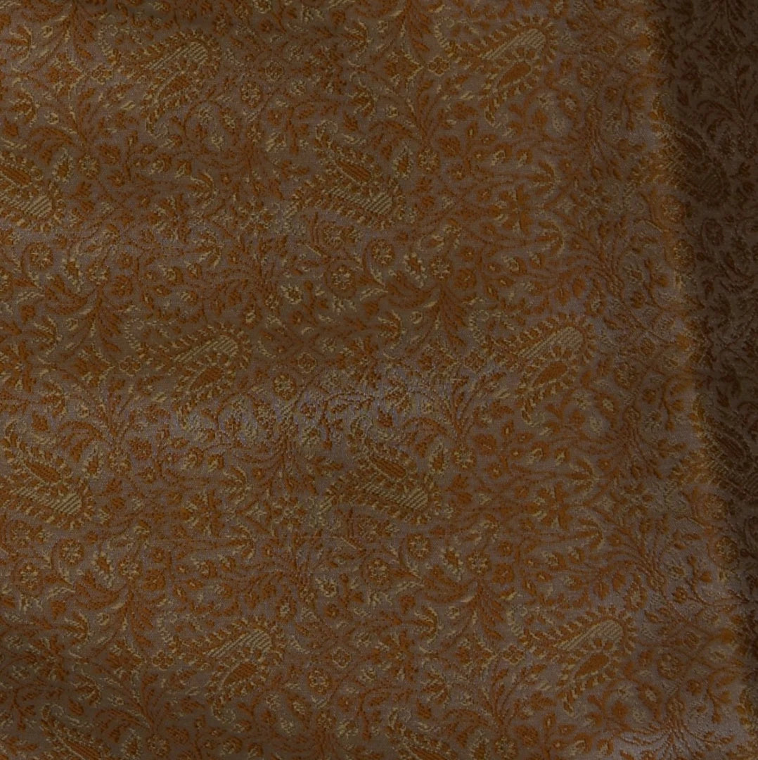 Banarasi Art Silk Cream Saree Pink Thread Work Boarder with Blouse