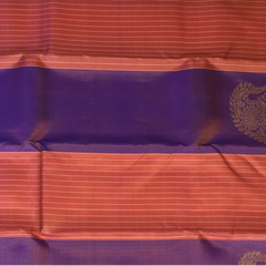 Kanchipuram Silk Royal Purple Saree with Blouse