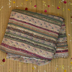 Chiffon Multi Colour Saree with Blouse