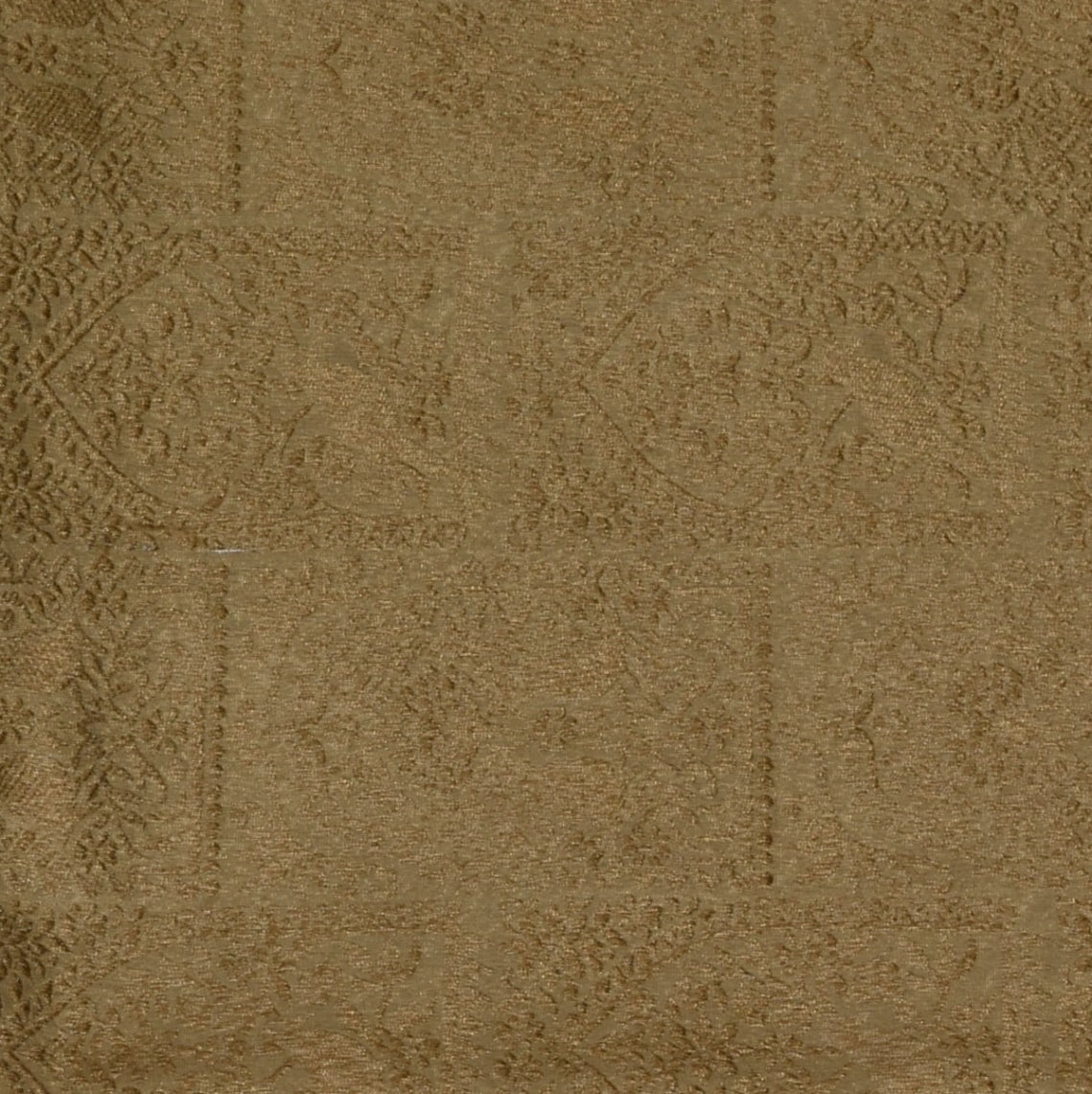 Pale Gold Benares Chanderi Saree with Full Zari Work
