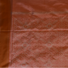 Pochampally ikkat Redwood Saree with Blouse