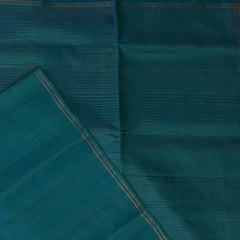 Pure silk Ocean Blue Saree with Blouse