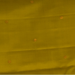 Kanchipuram Silk Olive Yellow Saree with Blouse