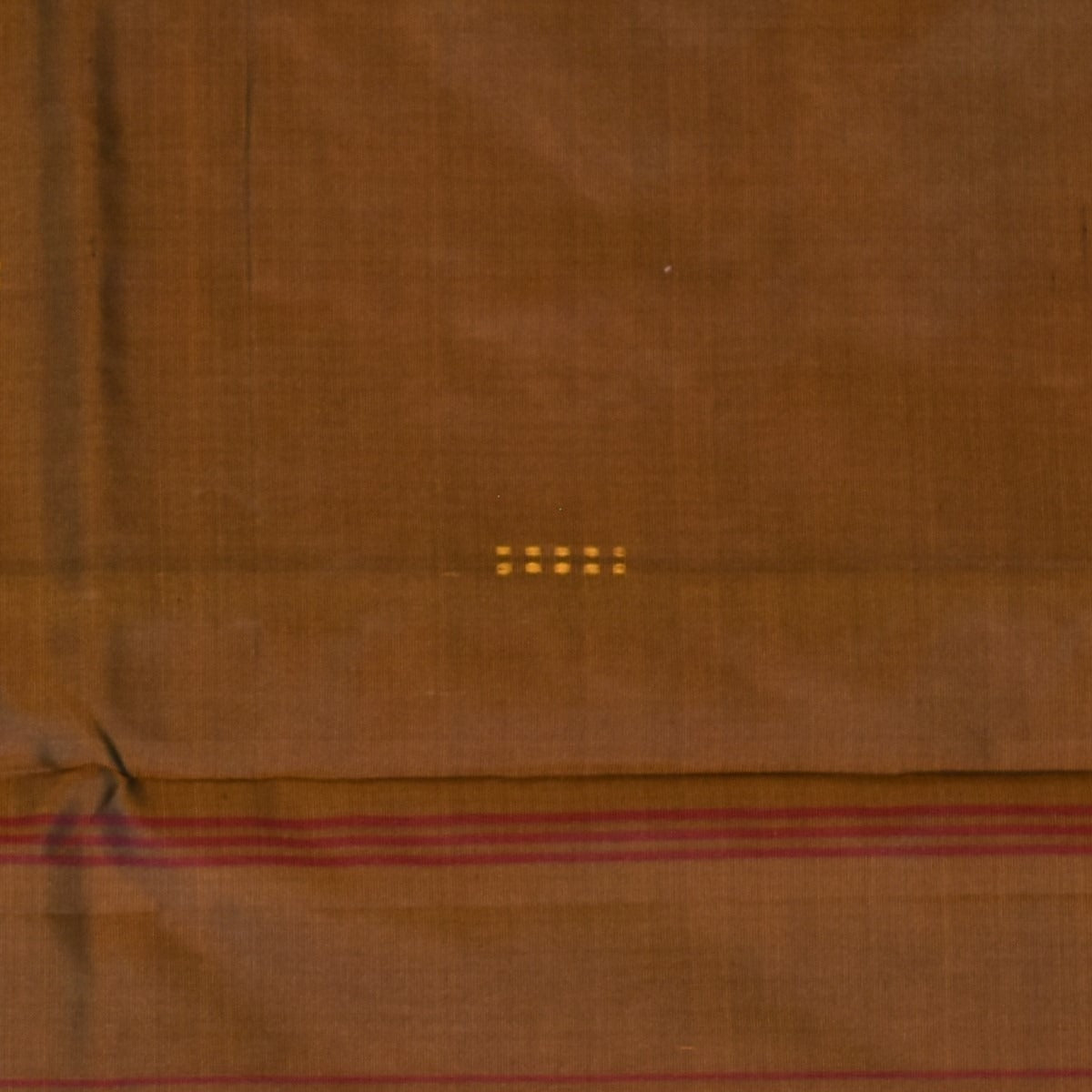 Kanchivaram silk Crimson Rust Saree with Blouse