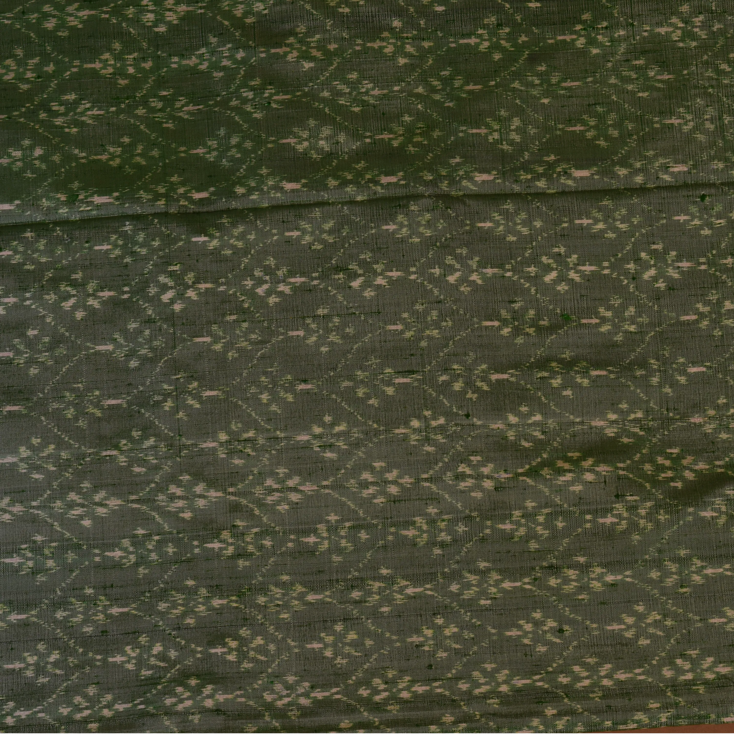 Pochampally ikkat Fern Green Saree with Blouse