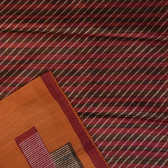 Tussar Silk Copper Bronze Saree with Blouse