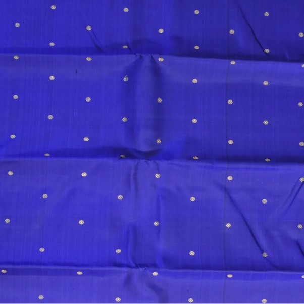 Kanchipuram Silk Indigo Saree with Blouse