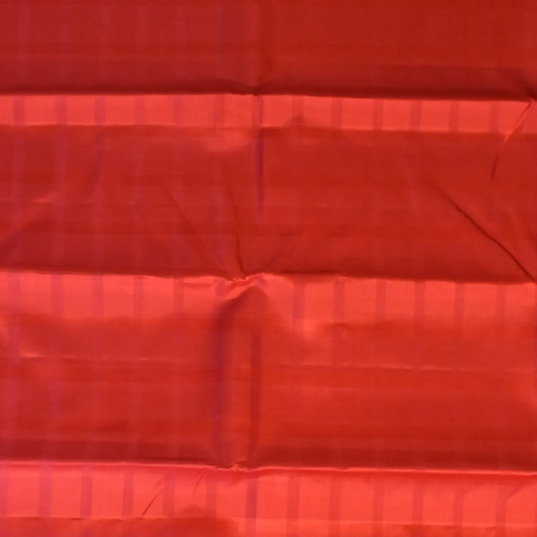 Kanchipuram Silk Crimson Saree with Blouse