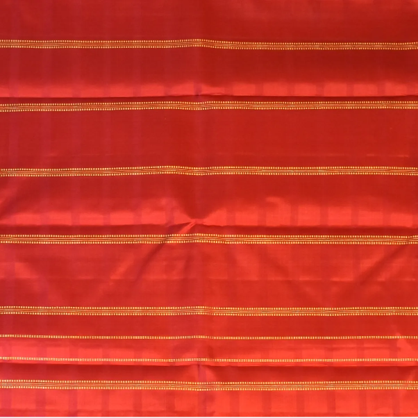 Kanchipuram Silk Crimson Saree with Blouse