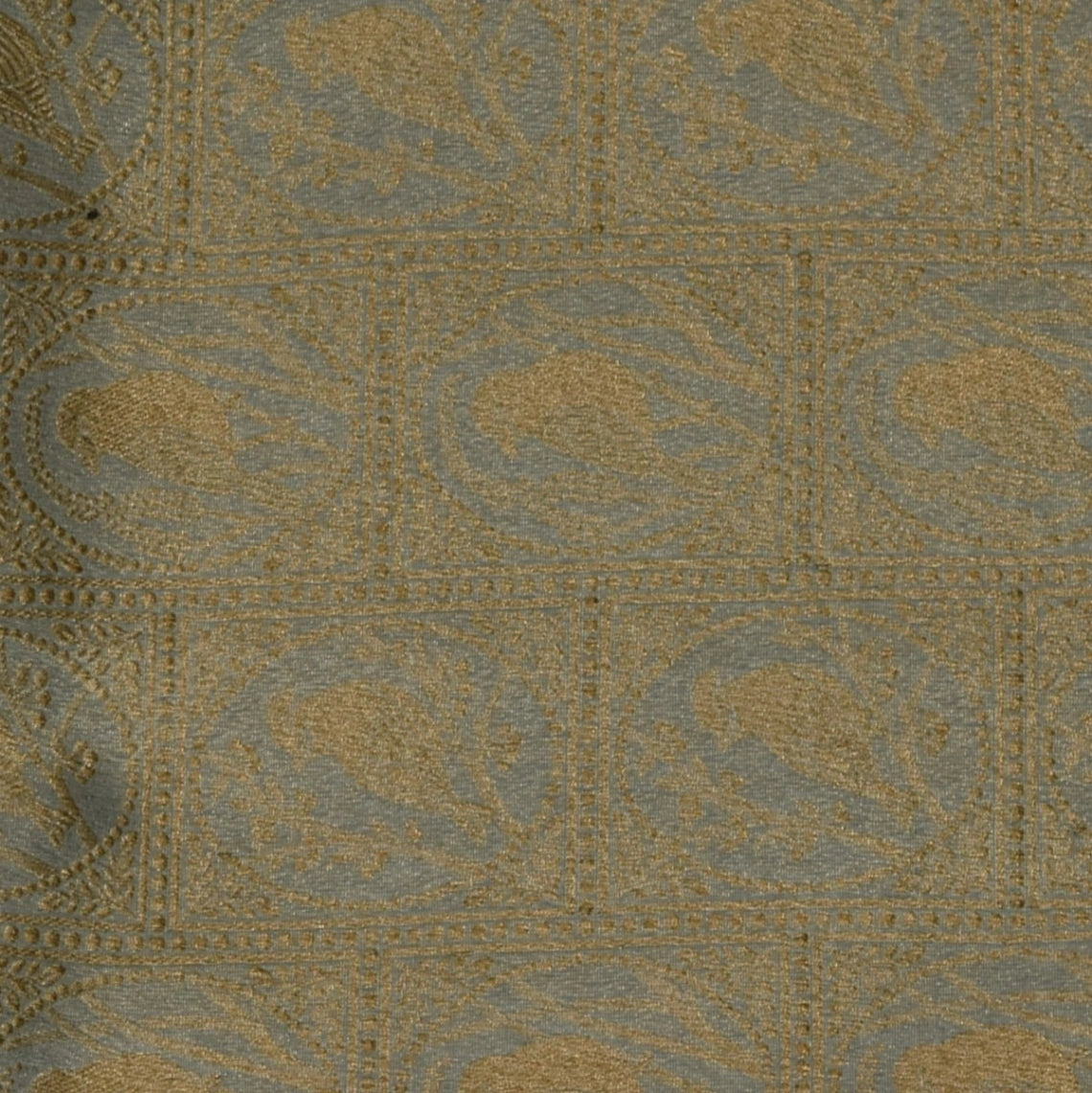 Honeydew Benares Chanderi Silk Saree with Full Zari