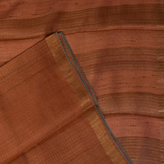 Tussar Silk Rustic Copper Saree with Blouse