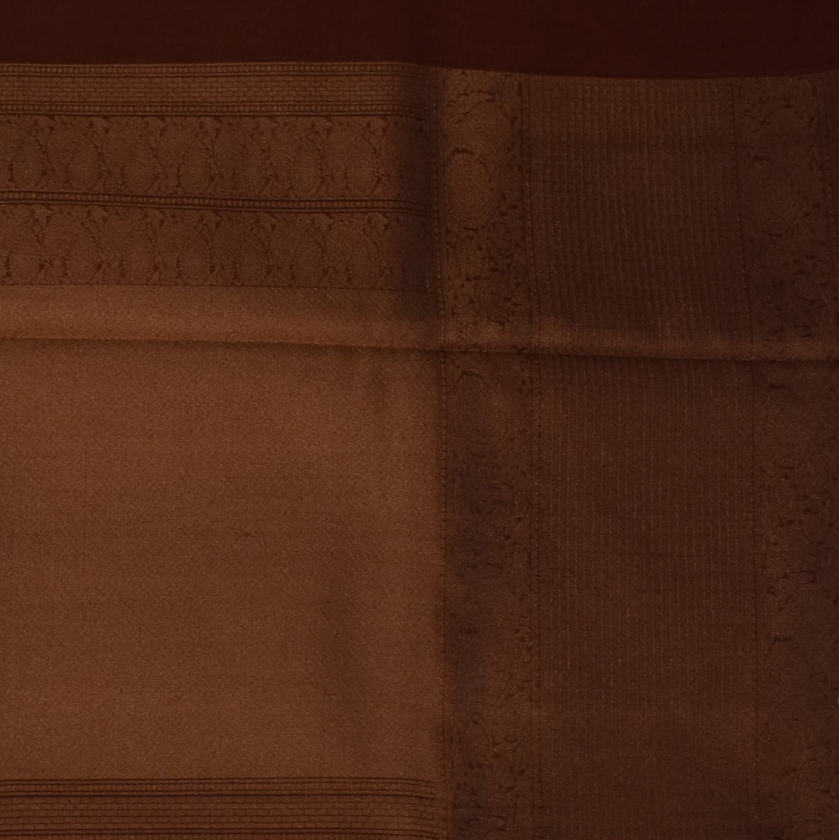 Tussar Silk Rustic Copper Saree with Blouse