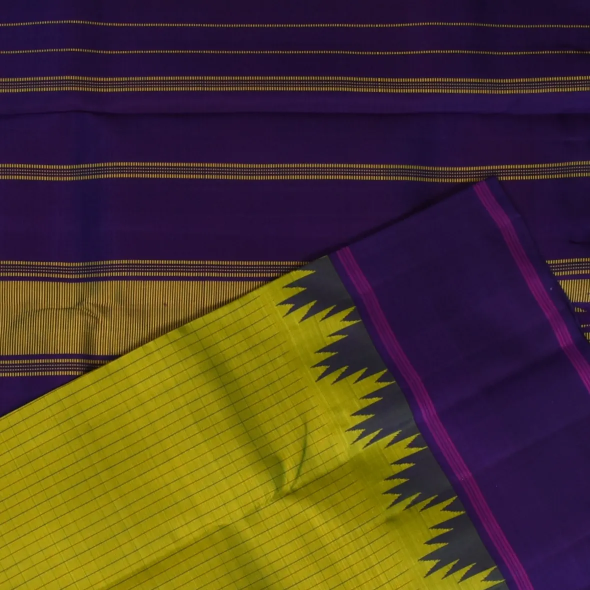 Kanchipuram Silk Olive Drab Saree with Blouse