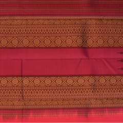 Kanchipuram Silk Crimson Red Saree with Blouse