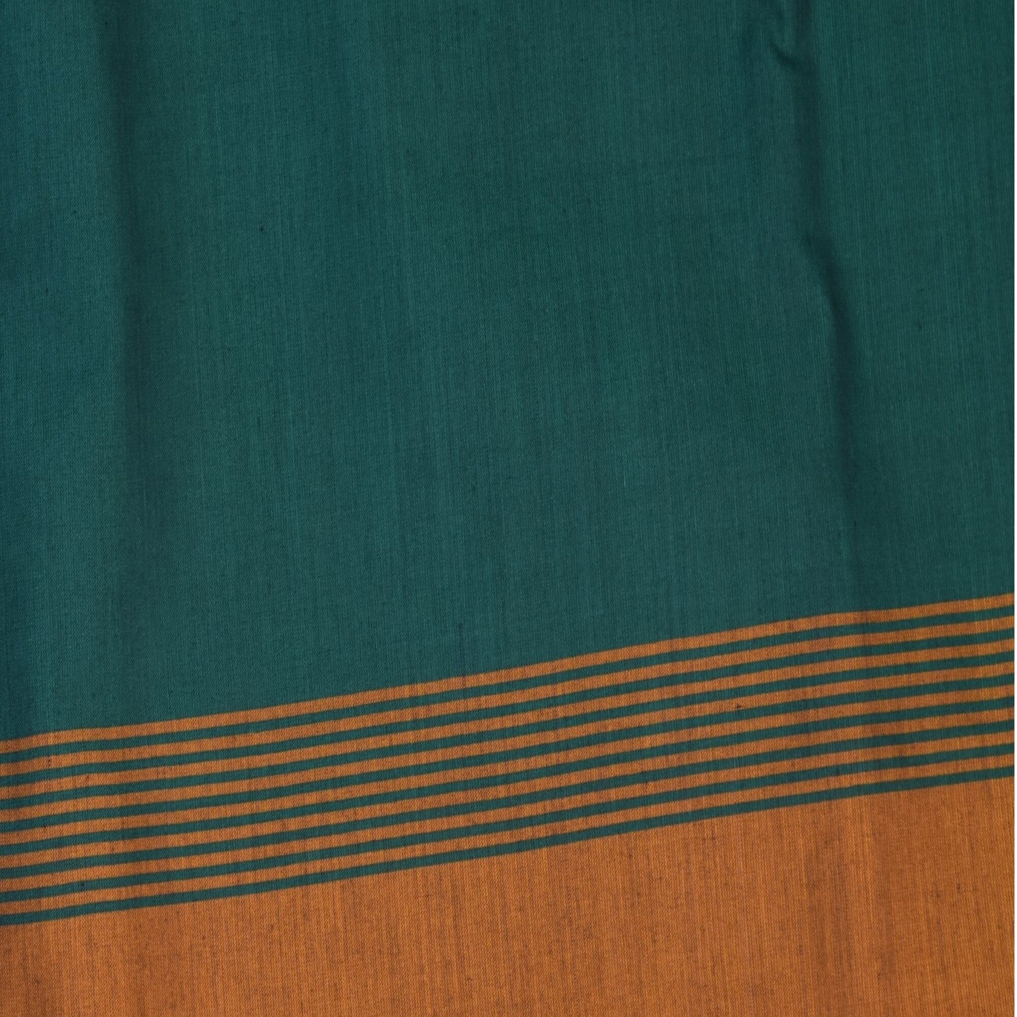 semi cotton bottle green saree with jari boarder