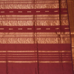 Kanchi pure Silk Cotton Green saree with jari boarder