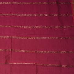 Kanchi Semi Cotton Silk Purple saree with jari boarder