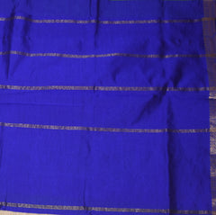 Semi Silk Cotton Green Saree with jari work