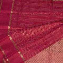 Kanchivaram pure silk Pink saree with jari boarder