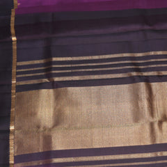 Kanchivaram pure silk wine saree with jari buta work