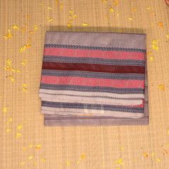 Kanchi Cotton Lavender saree with thread boarder