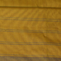 Kanchi Cotton Lemon yellow saree with thread boarder