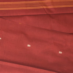 Kanchi Cotton Maroon saree with hread Boarder