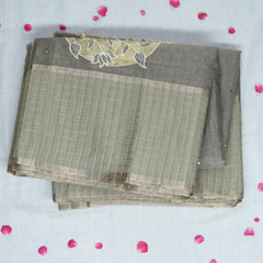 4349 ash super net benarasi saree