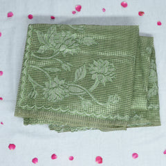 4343 green super net benarasi saree