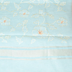 4345 sky blue super net benarasi saree