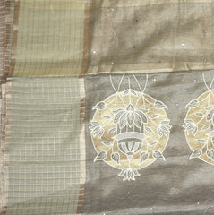 4349 ash super net benarasi saree