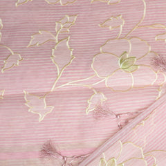 4346 baby pink super net benarasi saree