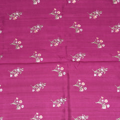 4357 magenta pink semi tussur saree with thread work