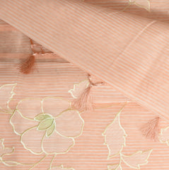 4347 peach super net benarasi saree