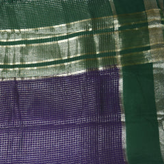 4370 purple semi tussur georgette saree
